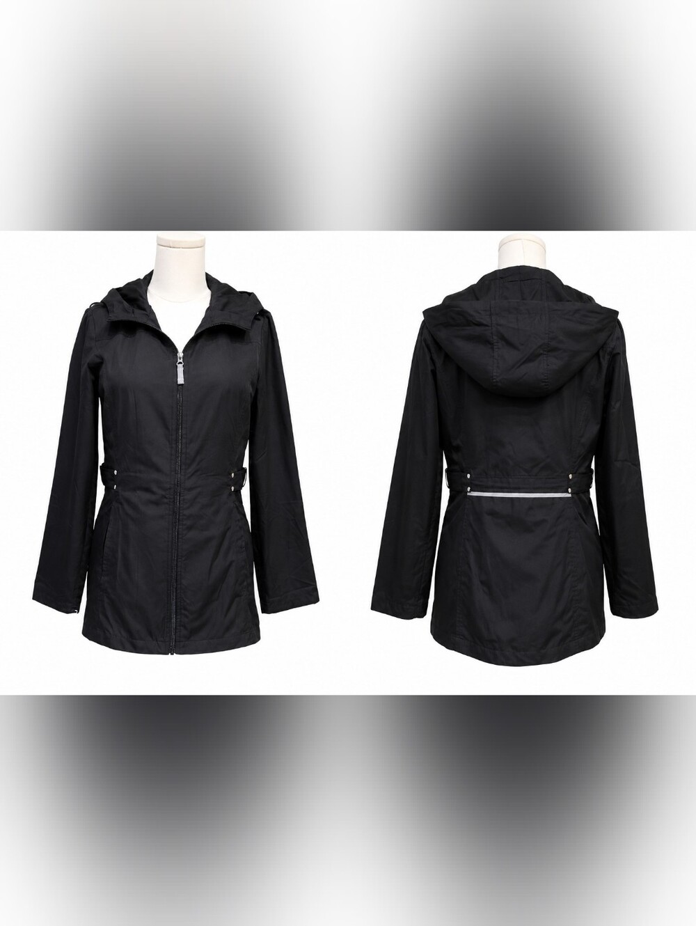 Jones New York Ladies 'Parka in a Pocket' Windbreaker / Raincoat